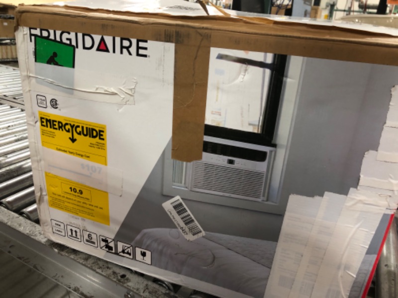 Photo 1 of Frigidaire 12,000 BTU Window Air Conditioner with Remote Control, Cools Up to 550 Sq. Ft., Quiet Operation, Eco Mode, 3 Fan Speeds, Auto Restart, White