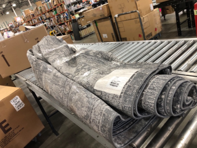 Photo 1 of Loloi Teagan Collection 9'-9" x 13'-6" Area Rug in Denim/Mist - Large, Soft Neutral Rug, High-Traffic for Living Room, Bedroom, Home Office, Dining Area