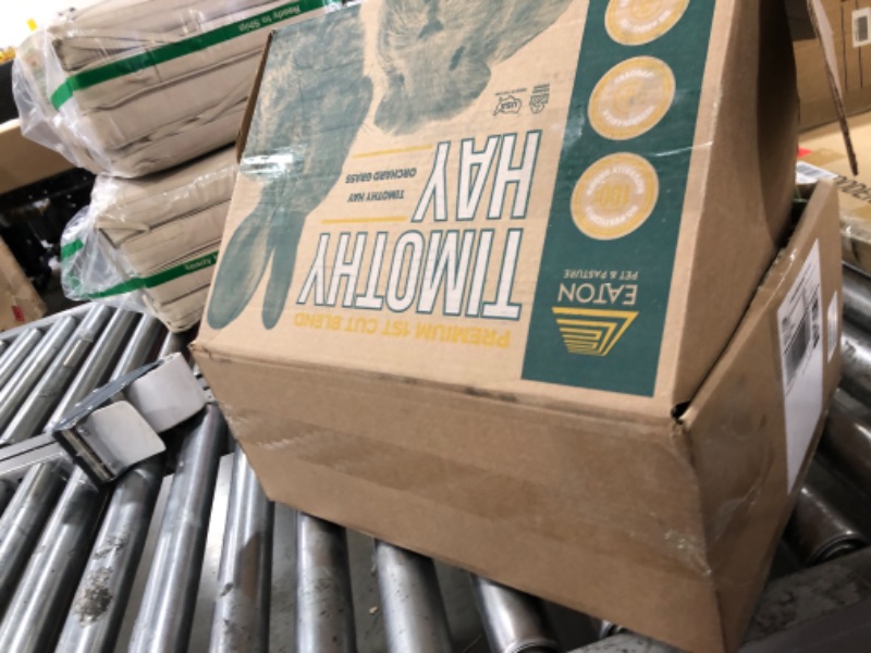 Photo 1 of Eaton Pet and Pasture Naturally Grown, Premium, 1st Cut Blend, Western Timothy Hay Orchard Blend, Small Animal Food, Sustainable, Eco-Friendly, Farmer-Owned, 6LB-Box.