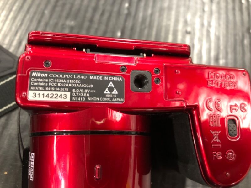 Photo 1 of Nikon COOLPIX L840 Digital Camera with 38x Optical Zoom and Built-In Wi-Fi (Red)