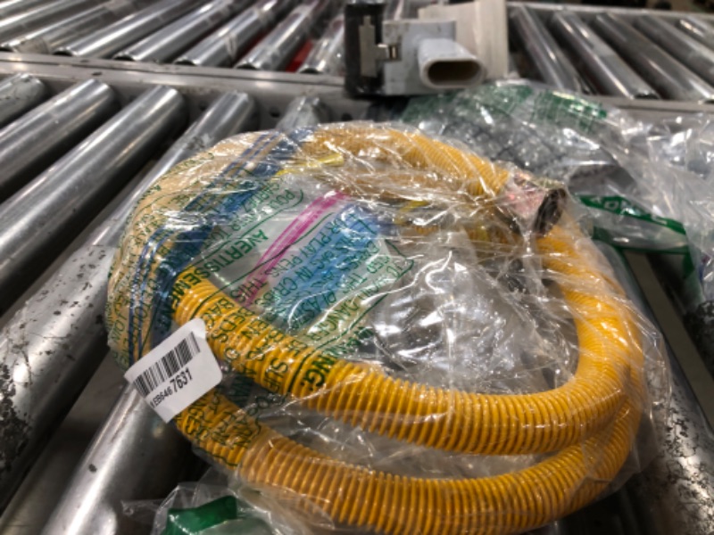 Photo 1 of Hosile 60" Flexible Gas Line Kit for Dryer, Stove, Range, Stainless Steel Gas Dryer Connector Kit, 5/8 in.OD(1/2 in. ID?Dryer Gas Line with Connector 1/2" FIP & 1/2" MIP & 3/4" MIP FittingLPNPMEB6467631
