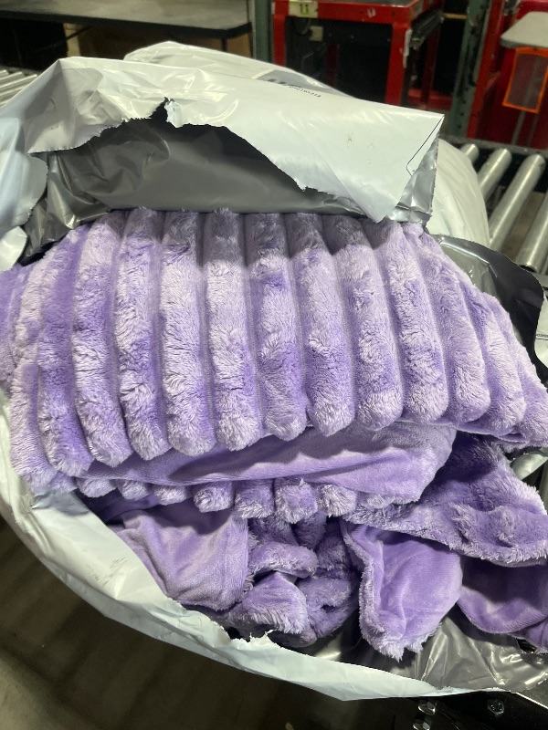 Photo 1 of BEDELITE Fleece King Comforter Set -Super Soft & Warm Fluffy Lavender Bedding, Luxury Fuzzy Heavy Bed Set for Winter with 2 Pillow Cases