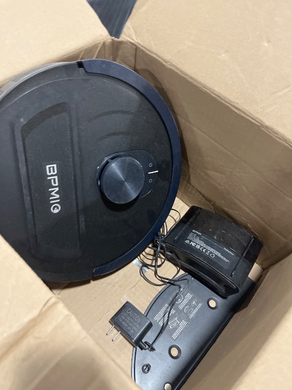 Photo 1 of BPMIO Robot Vacuum and Mop Combo, 5500Pa Strong Suction, LiDAR Navigation with Smart Mapping, 120-Min Runtime, Custom Cleaning Schedule, Alexa & WiFi/App Compatible, Ideal for Pet Hair & Hard Floors