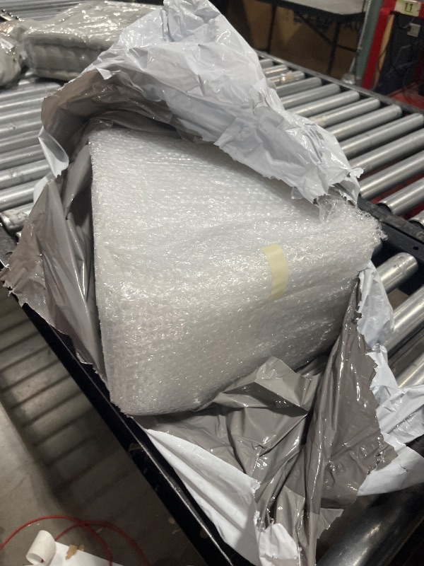 Photo 1 of Amazon Basics Bubble Cushioning Wrap Packing Material for Fragile Items, Perforated, 12-Inch x 175 Foot Long Roll, Small 3/16", Clear