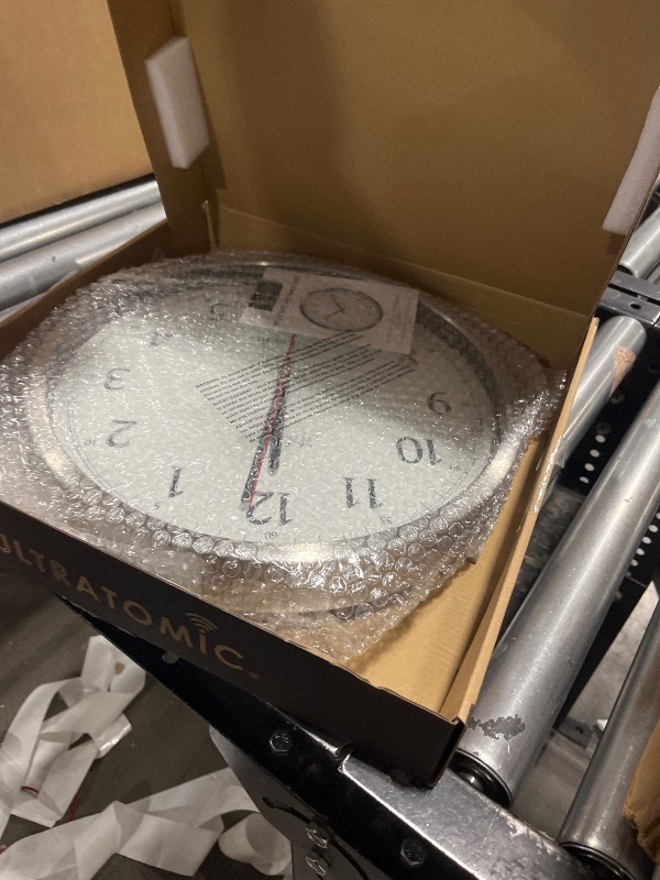 Photo 1 of La Crosse Technology 404-1235UA-SS 14 Inch UltrAtomic Analog Stainless Steel Wall Clock