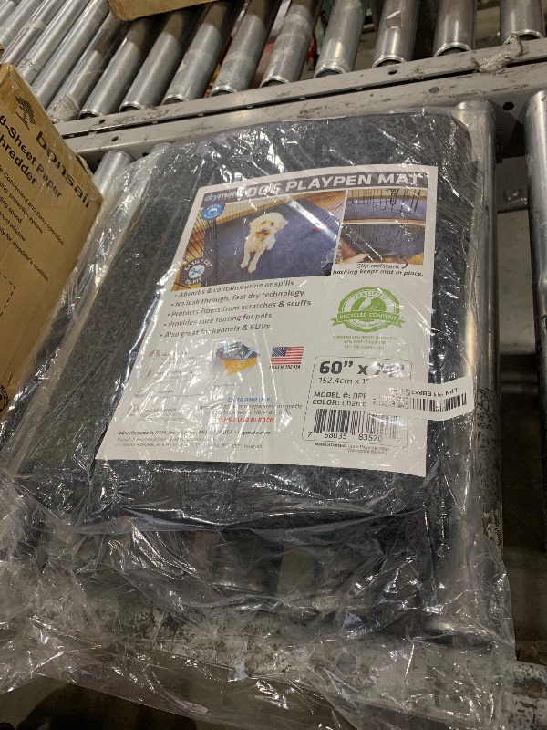 Photo 1 of Drymate Dog Playpen Mat, Absorbent, Waterproof, Non-Slip, Machine Washable, Jumbo XXL Size (60x74), Reusable Puppy Pad for Training, Whelping, Housebreaking, Incontinence, and Crate/Kennel (USA Made)