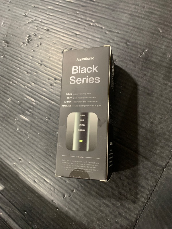 Photo 1 of Aquasonic Black Series Ultra Whitening Toothbrush – ADA Accepted Electric Toothbrush- 8 Brush Heads & Travel Case – 40,000 VPM Electric Motor & Wireless Charging - 4 Modes w Smart Timer