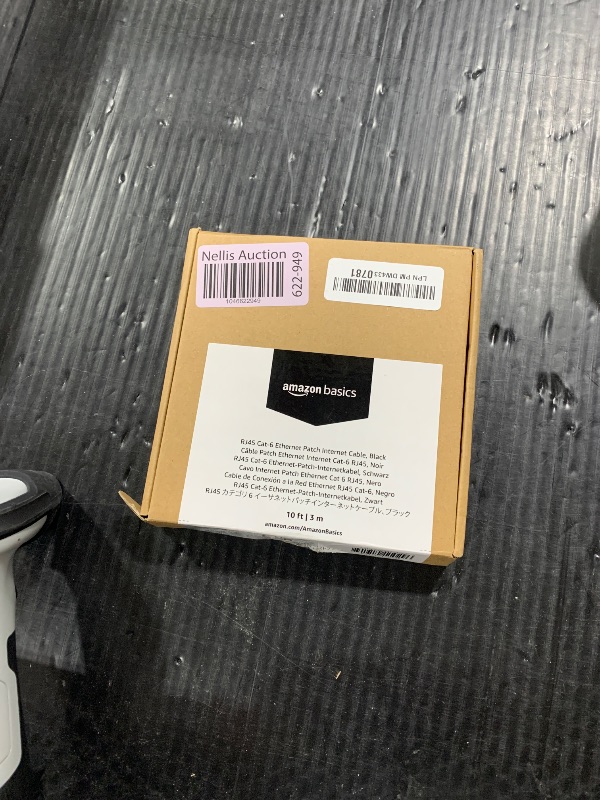 Photo 1 of Amazon Basics RJ45 Cat 6 Ethernet Patch Cable, 1Gpbs Transfer Speed, Gold-Plated Connectors, 10 Foot For Personal Computer,Printer,Laptop,Gaming Consoles,Router, Black