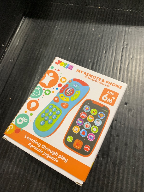 Photo 1 of JOYIN Baby Learning Phone and Remote Toy for Toddler, Fun Smartphone Toys with Music for Infants, Boys or Girls, Holiday Stocking Stuffers, Kids Birthday Gift, Easter Basket Stuffers