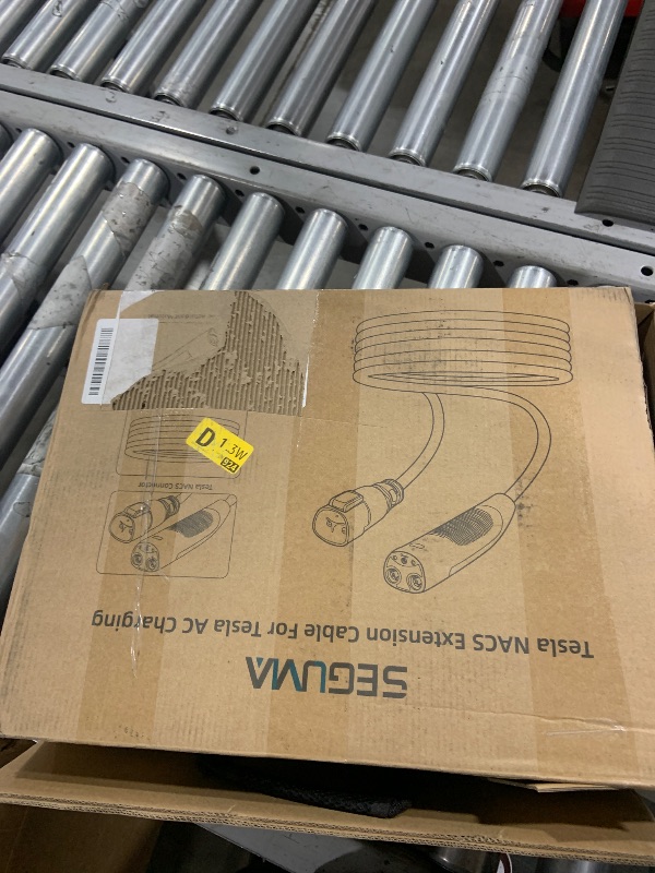 Photo 1 of EV Charger Extension Cable for NACS 50Amp 40ft Up to 240V 12kW with NACS Plug, EV Extension Cord for Level 1/2 TSL Mobile Charger/Wall Connector, Extension Cable for Model-Y/X/3/S/Cybertruck