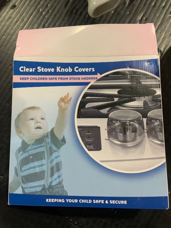 Photo 1 of Clear Stove Knob Covers (5 Pack) Child Safety Guards, Durable Design - Baby Proof - Jool Baby
