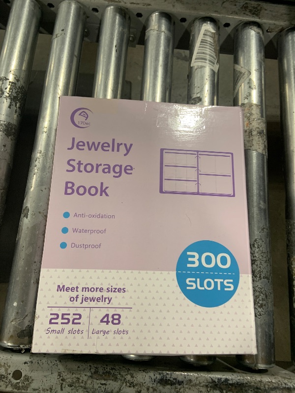 Photo 1 of 17Dec Large Transparent Jewelry Storage Book with 300 Pockets and 50 Jewelry Pouches,Travel Jewelry Organizer and Storage,Jewelry Binder Organizer for Earring,Bracelet,Necklace