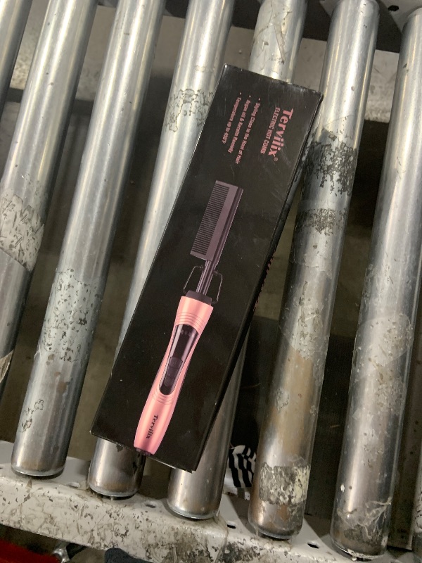 Photo 1 of Terviiix Electric Hot Comb for Lace Front Wigs, Pressing Combs for Black Women Hair, Anti-Scald Straightening Comb with Keratin & Argan Oil Infused Teeth, Temperatures Adjustable, 60 Min Auto Shut Off