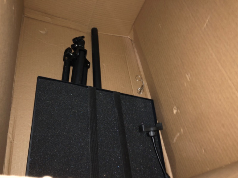 Photo 1 of DECOSIS Projector Stand Tripod from 23" to 46", Laptop Tripod Stand Height Adjustable with Gooseneck Phone Holder, Laptop Floor Stand for Office, Home, Stage, Studio, DJ Racks Holder Mount