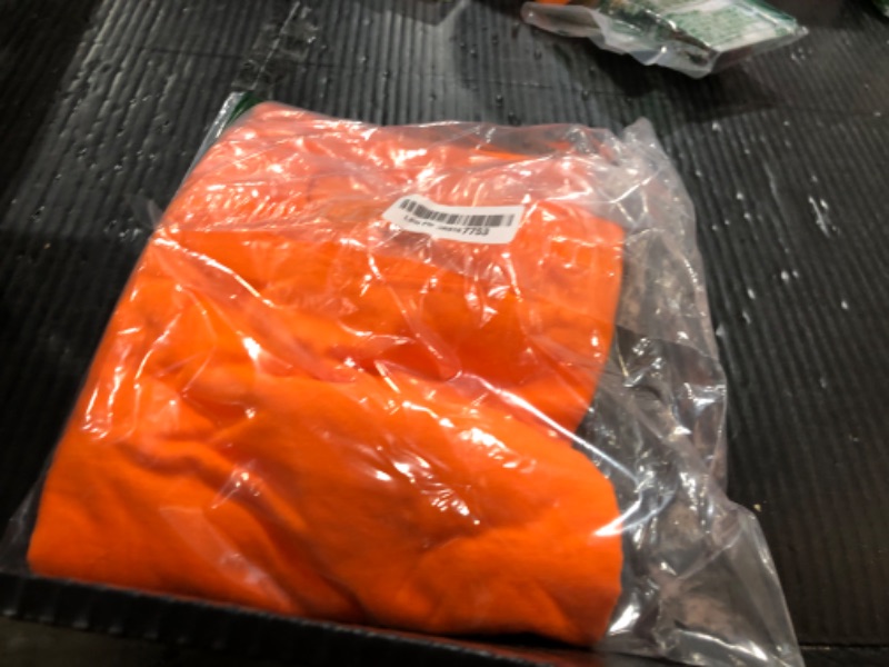 Photo 1 of Fruit of the Loom Men's Eversoft Cotton T-Shirts (S-4XL), Crew-2 Pack-Safety Orange, Small