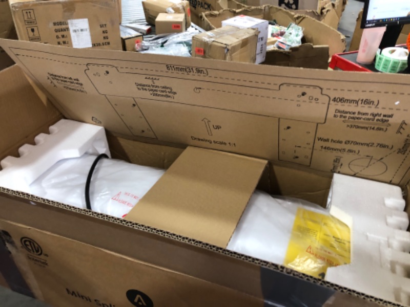 Photo 1 of 9000 BTU Mini Split Air Conditioner, Wifi Enabled 20 SEER2 230V Ductless AC Unit Cool up to 450 Sq. Ft, Inverter Ductless Air Conditioner, Pre-Charged & 16.4ft Installation Kits, White