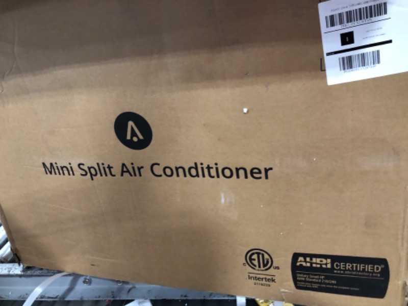 Photo 1 of Zstar 9,000 Btus Mini Split AC, 19 SEER2 Wall Mounted AC with Heat Pump & Installation Kits, Ductless Inverter Split-System Air Conditioners Cools up to 450 Sq.Ft, WIFI and Remote Control, 115V