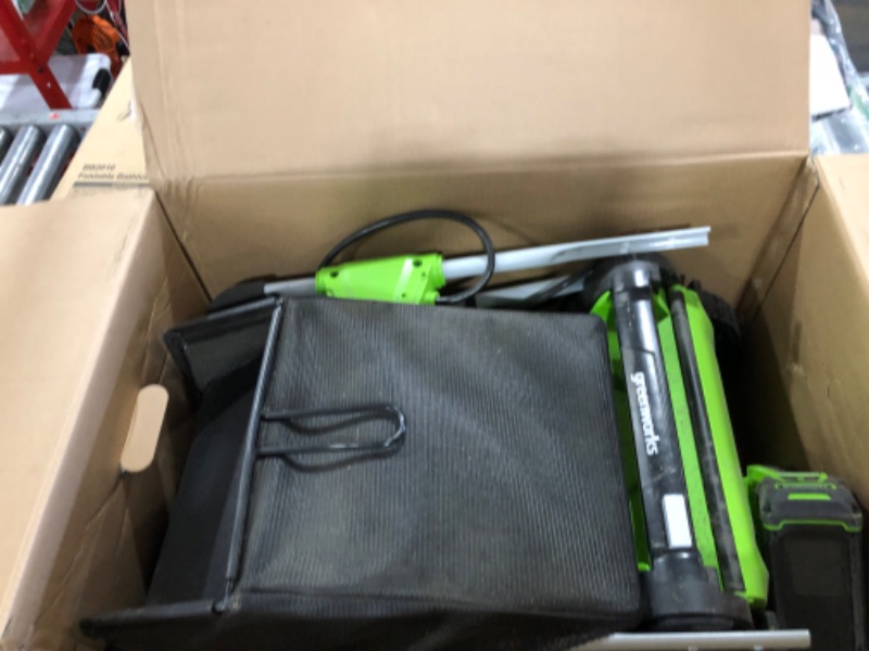 Photo 1 of Greenworks 40V 17" Cordless (Push) Lawn Mower (75+ Compatible Tools), 4.0Ah Battery and Charger Included