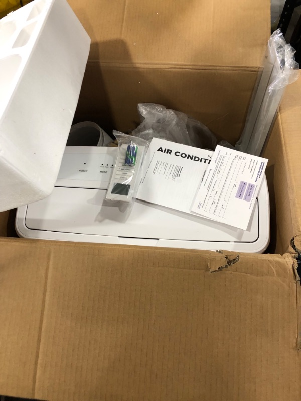 Photo 1 of GE 14,000 BTU Portable Air Conditioner for Medium Rooms up to 550 sq ft. (9,850 BTU SACC), Wi-Fi Enabled, 3-in-1 with Dehumidify, Fan, and Auto Evaporation, Included Window Installation Kit