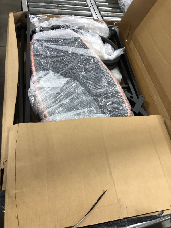 Photo 1 of VEVOR Inversion Table, 300lbs Capacity Heavy Duty Inversion Table, Decompression Back Stretcher Machine, Strength Training Equipment with Headrest, Ankle Lock, Adjustable Protective Belt, Orange/Black