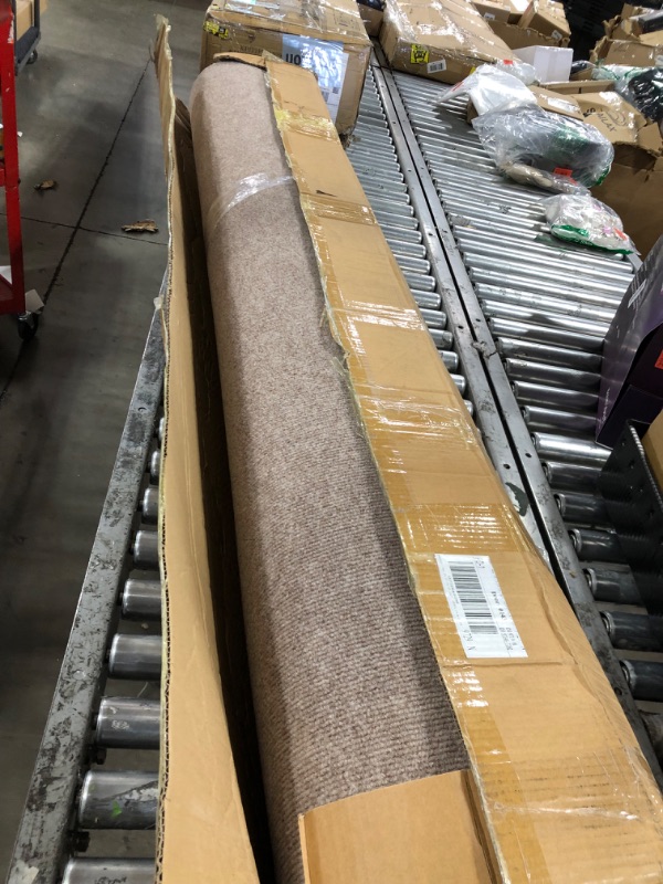 Photo 1 of Happybuy Marine Carpet, 6 ft x 29.5 ft Waterproof Light Brown Rug with Anti-Slide Marine Grade Backing - Cuttable and Easy to Clean Patio Deck Rug