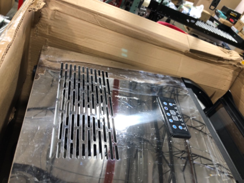 Photo 1 of RAPSUAR Commercial Ice Maker Machine, 150Lbs/24H with 45Lbs Large Ice Capacity, 55Pcs Clear Ice Cubes Ready in 8-15Mins, Freestanding Stainless Steel Ice Making Machine for Home Party Bar