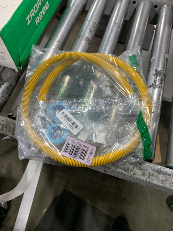 Photo 1 of AMI PARTS 48" Flexible Gas Line Kit Yellow Coated, Gas Hose Connector Kit for Dryer, Stove, Water Heater,5/8" OD(1/2" ID) Stainless Steel Gas Line with Connector 1/2" MIP &1/2"FIP & 3/4"MIP Fitting