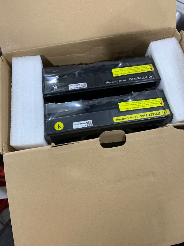 Photo 1 of (Smart Chip Recognition) 218X Toner Cartridges 4 Pack Compatible Replacement for HP 218X 218A W2180X W2180A Toner for HP Color Laserjet Pro 3201dw, MFP 3301cdw/3301fdw/3301sdw | High-Yield 3,200 Pages