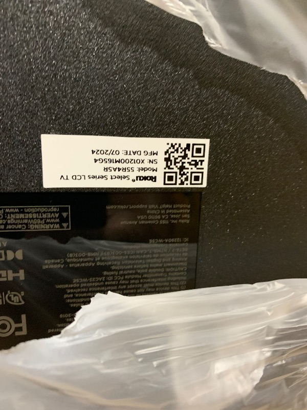 Photo 1 of Roku Smart TV – 55-Inch Select Series 4K HDR RokuTV with Roku Enhanced Voice Remote, Brilliant 4K Picture, Automatic Brightness, & Seamless Streaming – Live Local News, Sports, Family Entertainment