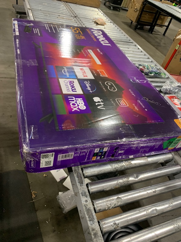 Photo 1 of Roku Smart TV – 55-Inch Select Series 4K HDR RokuTV with Roku Enhanced Voice Remote, Brilliant 4K Picture, Automatic Brightness, & Seamless Streaming – Live Local News, Sports, Family Entertainment