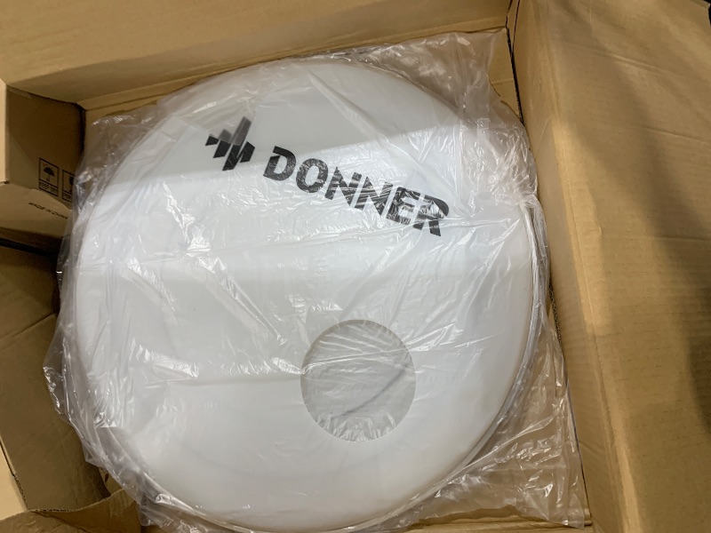 Photo 1 of Donner Drum Set Adult with Practice Mute Pad,5-Piece 22 inch Full Size Acoustic Drum Kit, Black- DDS-520