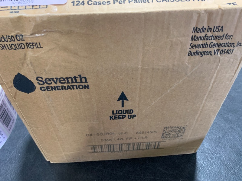Photo 1 of Seventh Generation Dish Liquid Soap Refill Free & Clear Dish Soap for sensitive skin 50 oz, Pack of 3