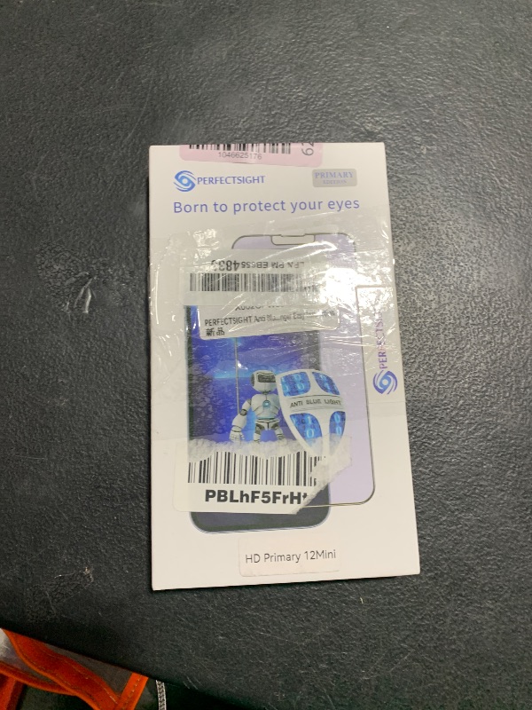 Photo 1 of PERFECTSIGHT Anti Blue Light Screen Protector Compatible with iPhone 12 Mini 2020 5.4 inch, Eye Care HD Clear Tempered Glass - Anti Eye Fatigue & Eye Dry 2X Stronger Easy Installation