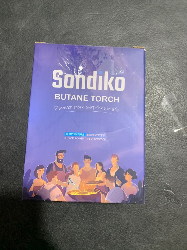 Photo 1 of Sondiko Butane Torch with Fuel Gauge S907, Refillable Soldering Torch with Adjustable Flame for Welding, Resin Art, Industrial(Butane Gas Not Included)