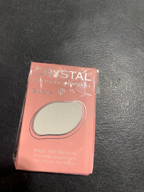 Photo 1 of G.Liane Crystal Hair Eraser,Physical Glass Hair Removal,Reusable Nano Hair Remover Stone,Epilator for Women and Men,Soft Silky Skin (Pink)
