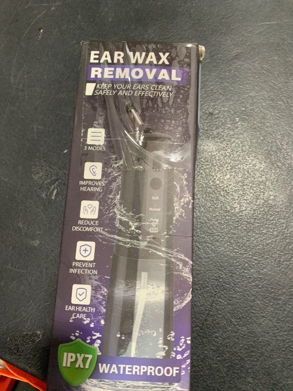 Photo 1 of Ear Wax Removal, Electric Ear Irrigation Flushing System with 4 Adjustble Modes, Safe and Effective Ear Cleaning Tool, LED Display, IPX7 Waterproof, Electric Ear Cleaning Kit