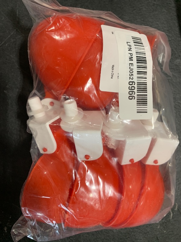 Photo 1 of Chicken Waterer Cups 8 Pack Automatic Chicken Water Cups for Poultry LANARP Float Style Gravity Chicken Watering System, Water Feeder Kit, 5 Gallon with Mounting Hole Opener