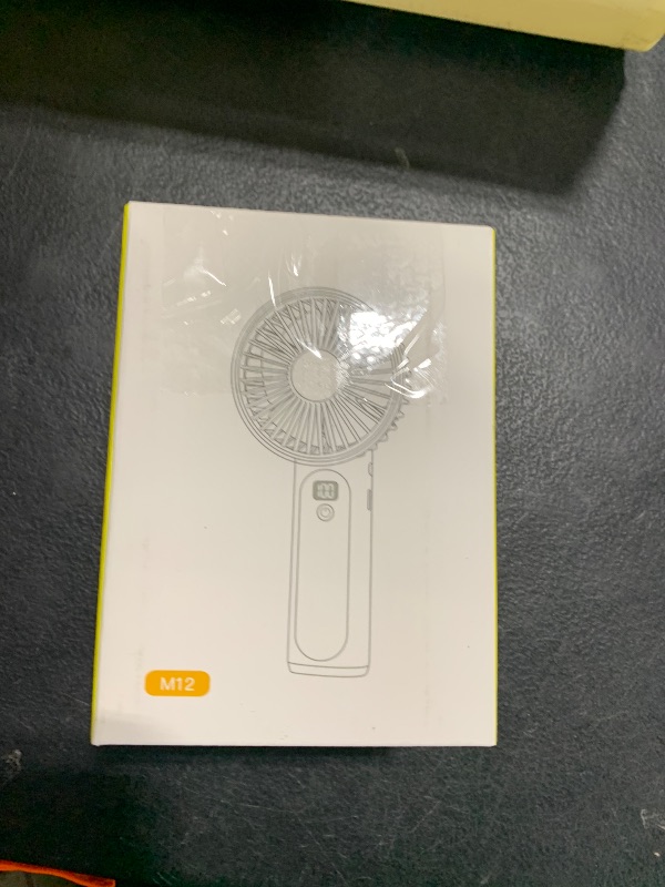 Photo 1 of Handheld Fan, Portable Fan, 4000mAh Rechargeable Personal Fan, 180° Foldable Mini Desk Fan with 6 Wind Speed, LCD Digital Display, Lanyard as Neck Fan, Ultra Quiet, Pocket Size for Indoor Outdoor