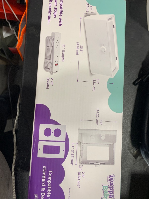 Photo 1 of Power Strip Cover and Outlet Cover Box - Effectively Baby Proofs Power Strip on Floor or Wall, Protects Small Hands & Fingers, Cover Box and Outlet Cover Box