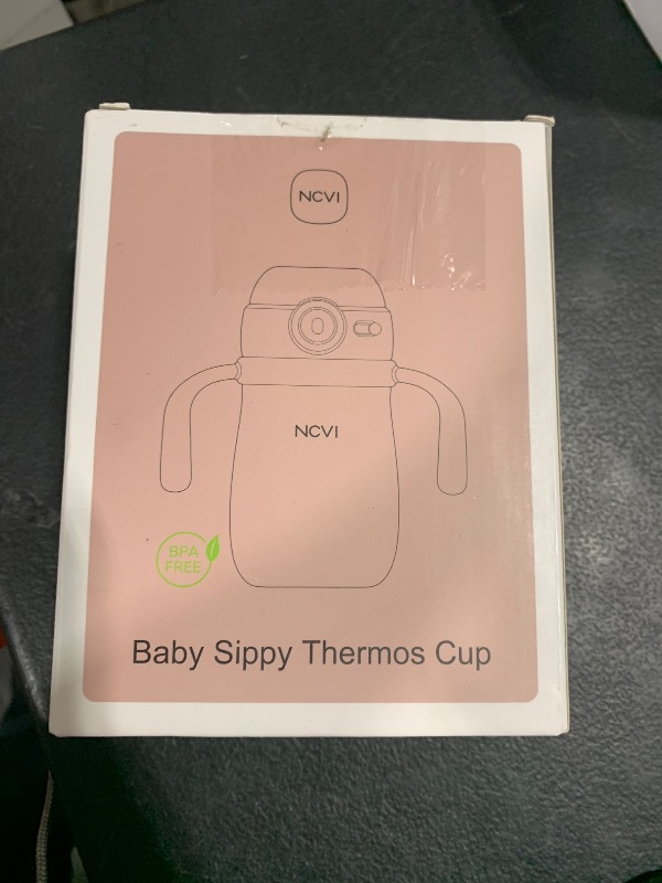 Photo 1 of NCVI Kids Stainless Steel Straw Cup for Toddler 1-3 Years Old, Training Tumbler with Straw Spill Proof with Handle, Insulated Bottle to Keep Cold Warm for Water/Milk/Drink, Blue 10floz