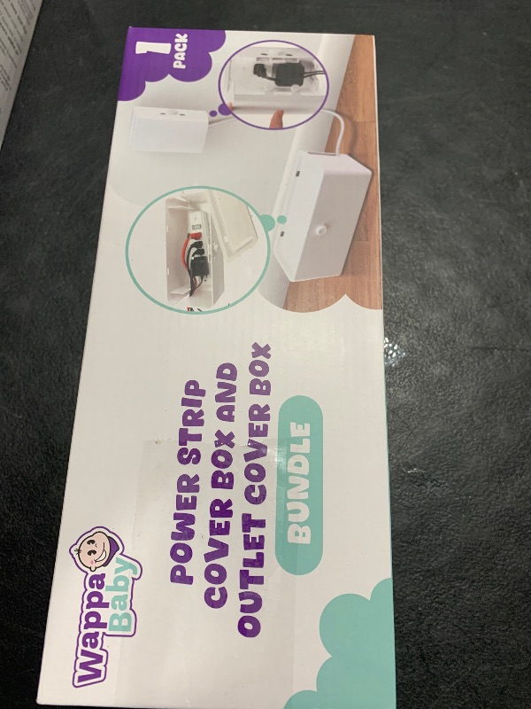Photo 1 of Power Strip Cover and Outlet Cover Box - Effectively Baby Proofs Power Strip on Floor or Wall, Protects Small Hands & Fingers, Cover Box and Outlet Cover Box