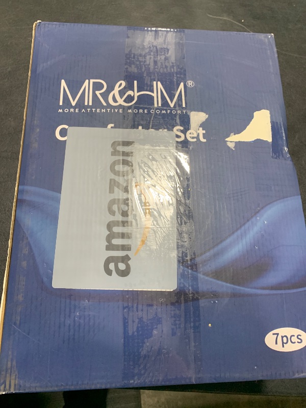 Photo 1 of MR&HM Satin Comforter Full 7 Pieces - Luxurious Pinch Pleat Bedding Set with Comforter, Flat Sheet, Fitted Sheet, Pillowcases & Shams, Super Silky Soft Bed Set for All Season (Full, Dark Green)