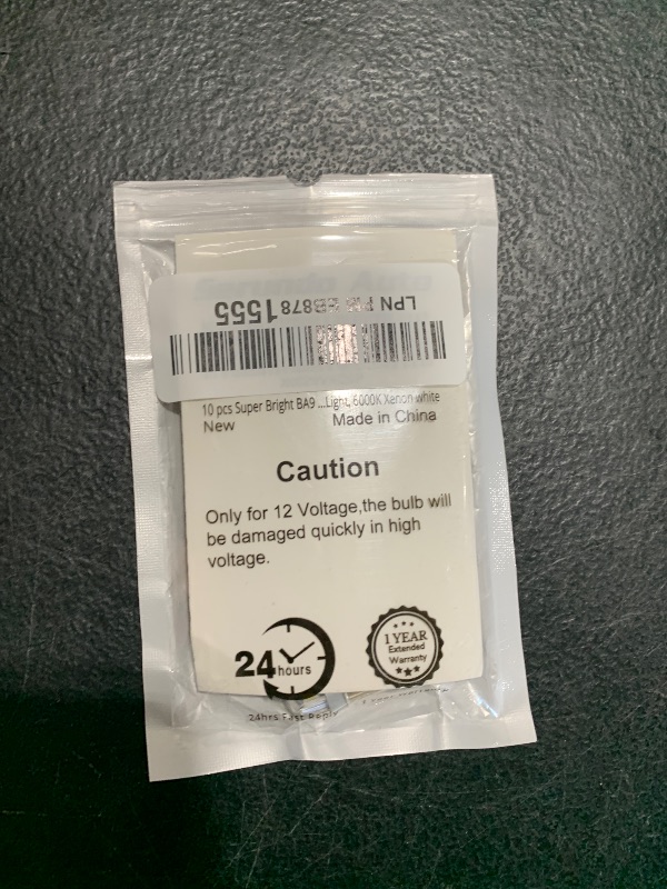 Photo 1 of Serundo Auto BA9S Led Car Bulb BA9 1895 1891 53 57 Led Car Bulb, 2SMD 3030Chips 6000K White 47830 64111 3893 LED Car Bulb for Car Interior Dome Map License Plate Glove Box Light etc, Pack of 10pcs