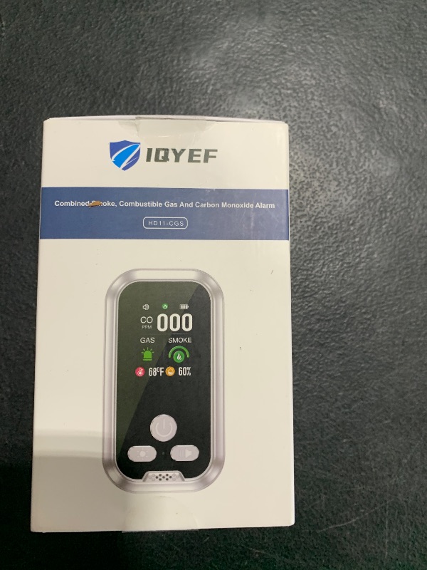 Photo 1 of IQYEF 5-in-1 Carbon Monoxide Detectors,Natural Gas Leak Detector & Smoke and Carbon Monoxide detectors Plug-in, Battery Backup, HD Digital Display for CO, Smoke, Gas, Temp, Humidity - Home & RV Use