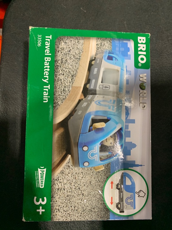 Photo 1 of BRIO World - 33506 Travel Battery Train | 3-Piece, Battery-Operated Toy Train Set | Ideal for Kids Ages 3 and Up | Compatible with All BRIO Train Sets