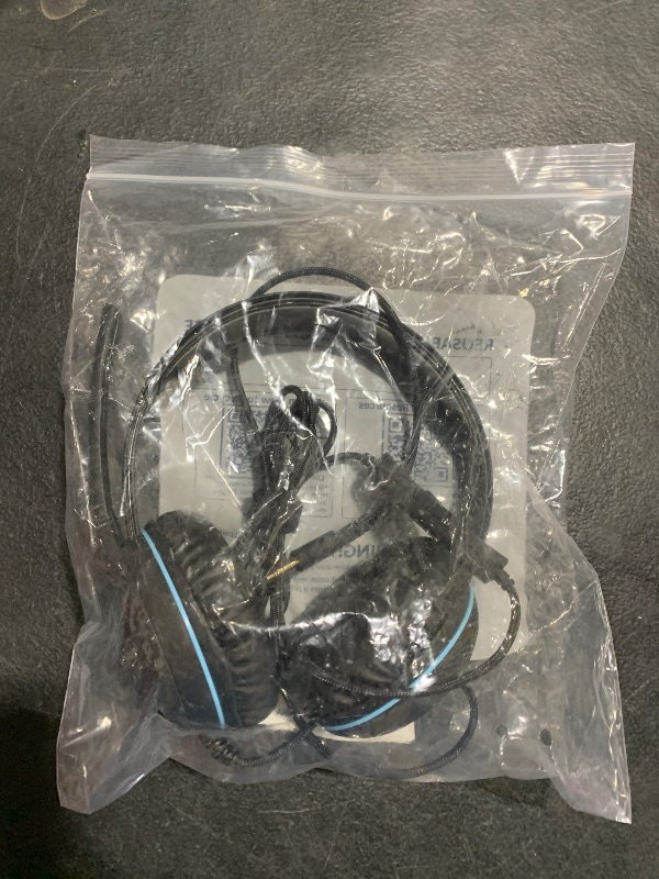 Photo 1 of Cyber Acoustics 3.5mm Stereo Headset (AC-5002) with Noise Canceling Microphone for PCs, Tablets, and Cell Phones in The Classroom or Home