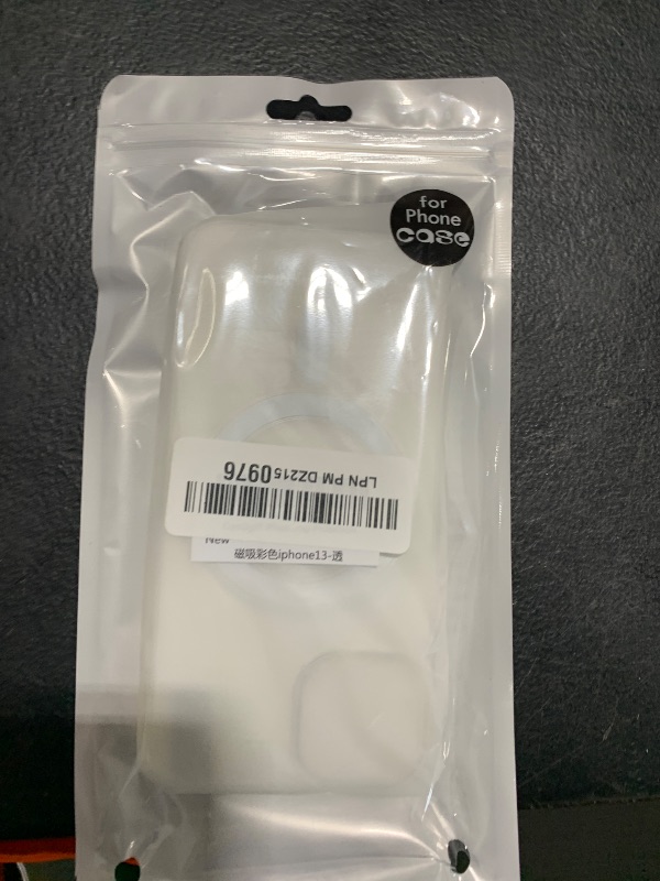 Photo 1 of Cum2giff iPhone 13/14 Case with Screen Protector and MagSafe Compatibility, Clear/Magnetic, Shockproof, Military Grade Drop Protection