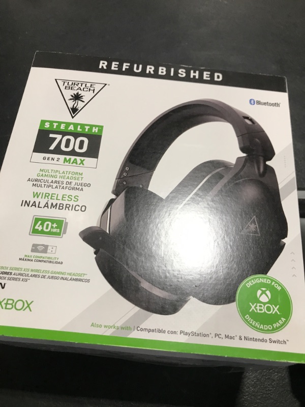 Photo 1 of Turtle Beach Stealth 700 Gen 2 MAX Multiplatform Amplified Wireless Gaming Headset - Xbox Series X|S, Xbox One, PS5, PS4, PC – Bluetooth, 40-Hr Battery, 50mm Speakers- Black (Renewed)