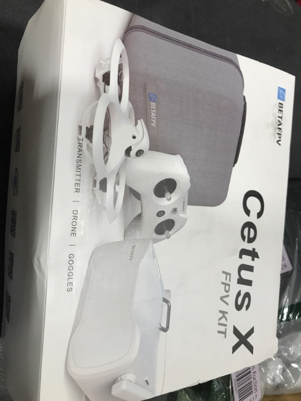 Photo 1 of BETAFPV Cetus X FPV Kit Cetus Frsky D8 FC Version, with LiteRadio 3 Transmitter, VR03 Goggles with DVR Recording Function, BT2.0 450mAh 1S Battery, 2S Power RTF Kit for FPV Beginners Indoor Outdoor