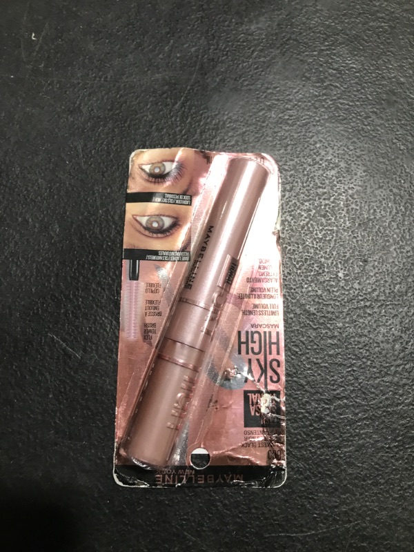 Photo 1 of Maybelline Lash Sensational Sky High Washable Mascara Makeup, Volumizing, Lengthening, Defining, Curling, Multiplying, Buildable Formula, Blackest Black, 1 Count
